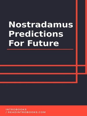 cover image of Nostradamus Predictions For Future